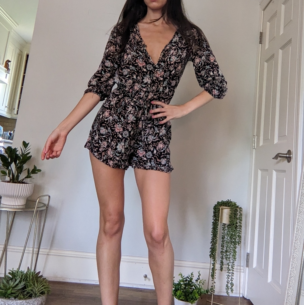 Paisley bohemian romper